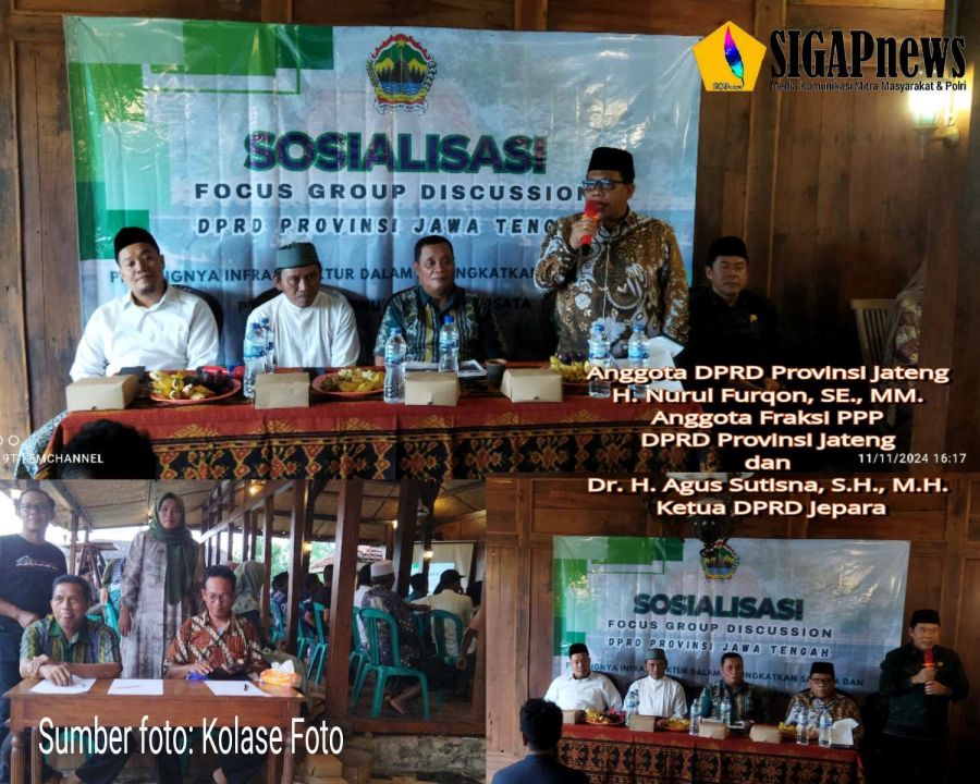 Agus Sutisna Dampingi Nurul Furqon DPRD Jateng Fraksi PPP Gelar FGD di Desa Kecapi 