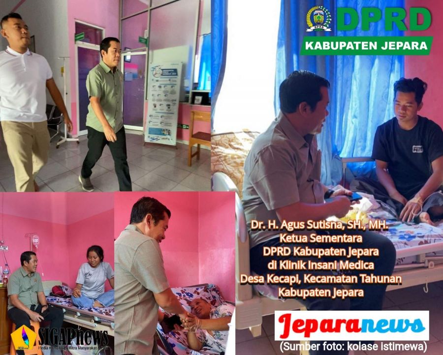 Agus Sutisna Kunjungi Klinik Insani Medica dan Serahkan Bantuan kepada Pasien