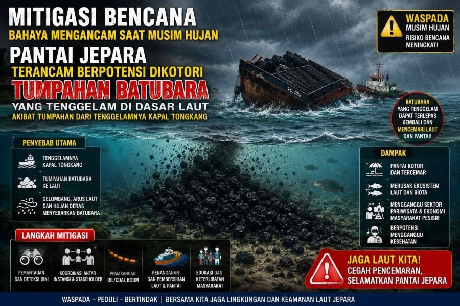 Ancaman Batubara yang Menyebar di Perairan Jepara dan Siapa yang Bertanggung Jawab?