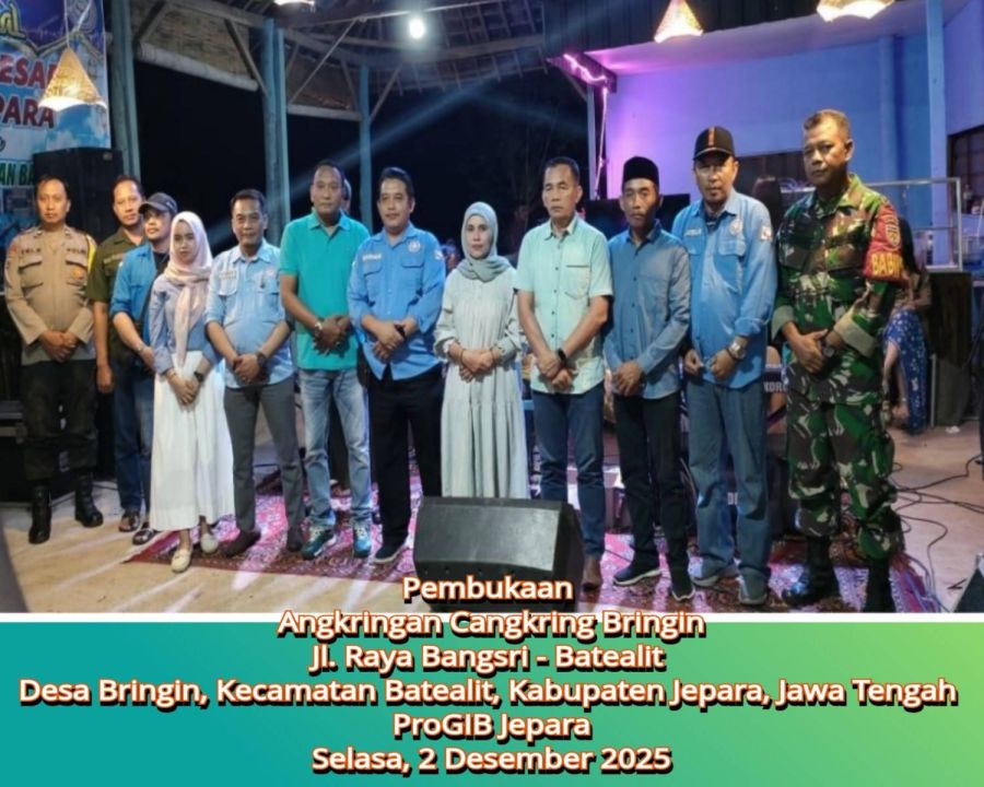 Angkringan Cangkring Bringin, Batealit, Unit Usaha Kuliner dan UMKM DPC ProGIB Jepara Resmi Dibuka 