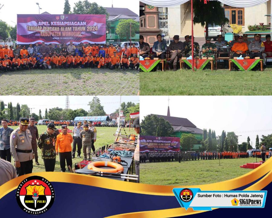 Antisipasi Potensi Bencana Alam, Polres Wonogiri Gelar Apel Kesiapsiagaan Tanggap Bencana Alam
