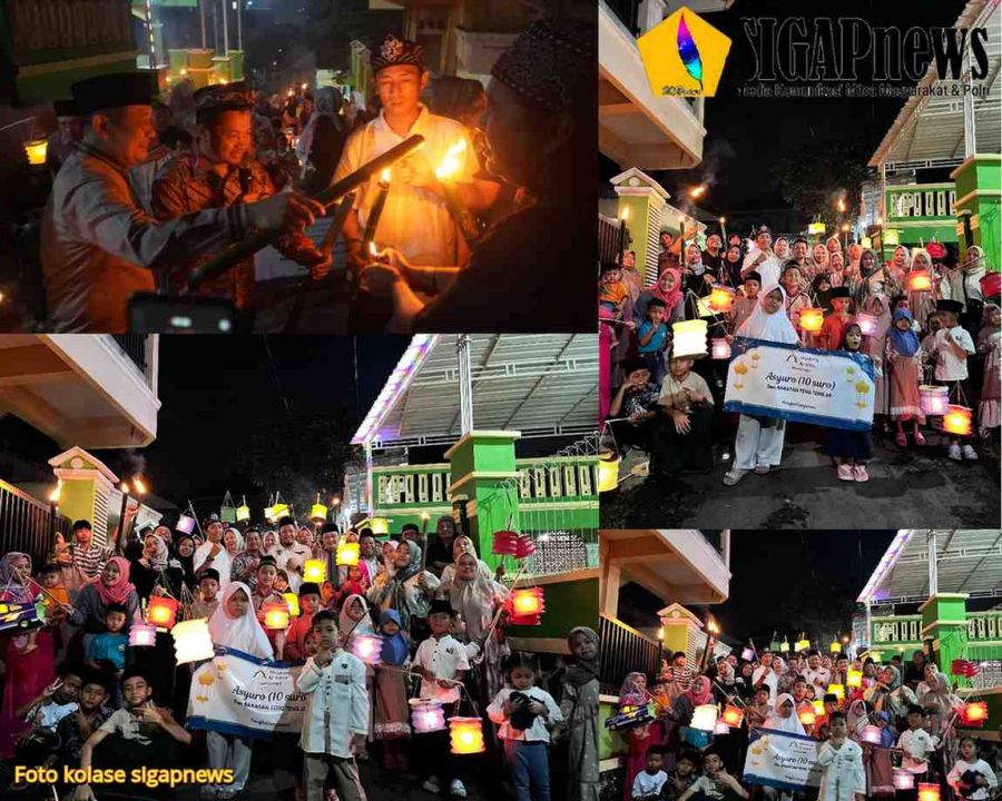 Antusias Gelar Tradisi Pawai Obor Malam Asyura 10 Muharram 1447 H