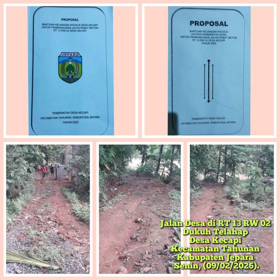 Atas Inisiatif Warganya yang Betonisasi Jalan Secara Mandiri Meski Tahun Ini Akan Dibangun