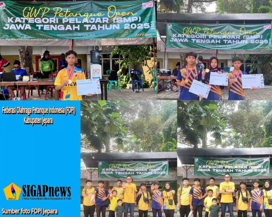Atlet Jepara Borong Juara di GWP Petanque Open Pelajar SMP se-Jawa Tengah