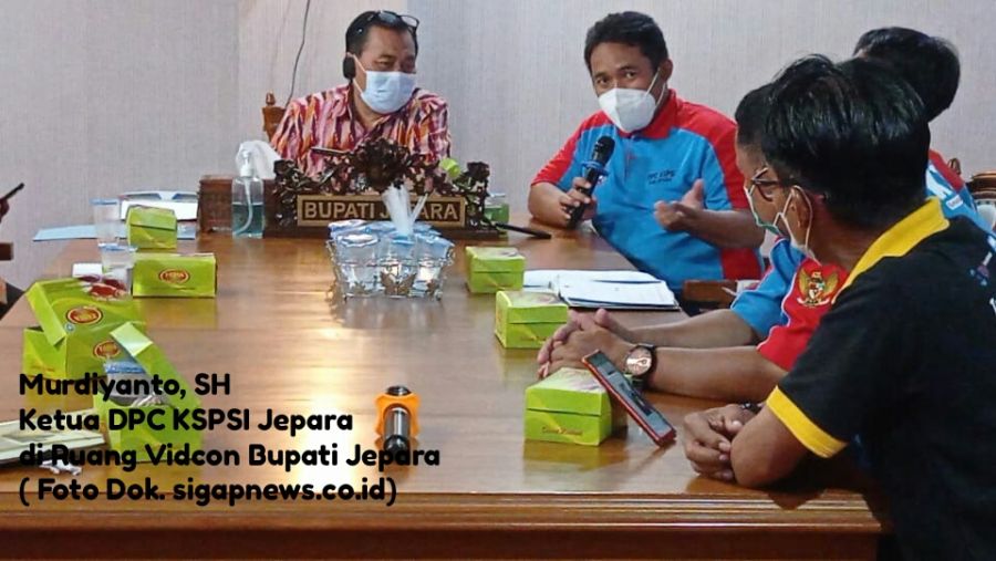 Audiensi K-SPSI Dengan Bupati Jepara Menuntut Kenaikan UMK
