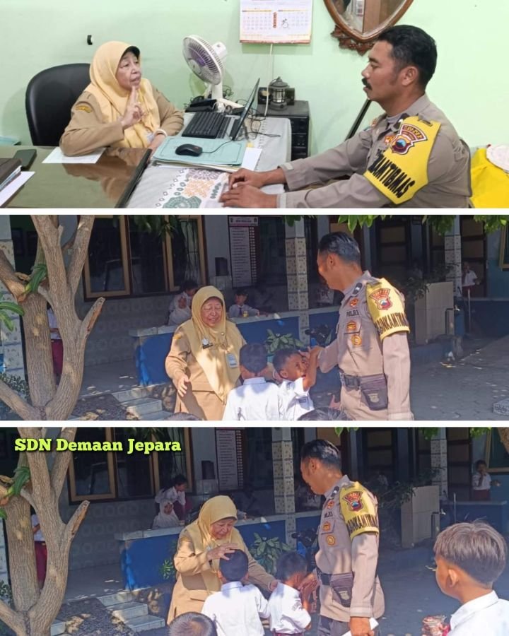 Babinkamtibmas Kelurahan Demaan Berikan Edukasi Anti Bullying di Lingkungan SDN Demaan 