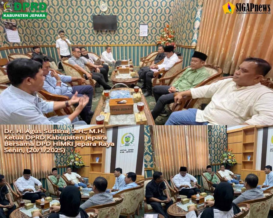 Bersama Koleganya, Agus Sutisna Ketua DPRD Jepara Terima Kunjungan DPD HIMKI Jepara Raya