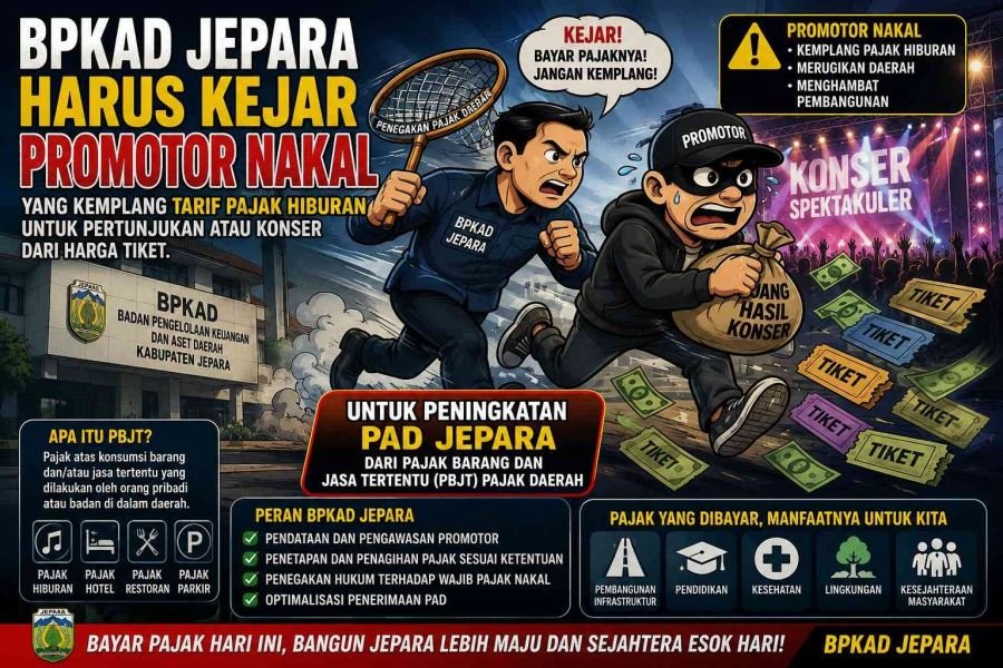 BPKAD Jepara Siap Buru Promotor Konser Musik yang Nakal dan Enggan Bayar Pajak Hiburan
