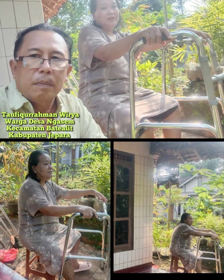 Bupati Jepara Bantu Warga Desa Ngasem Berupa Alat Bantu Jalan Setelah Dihubungi Taufiqurrahman Wirya