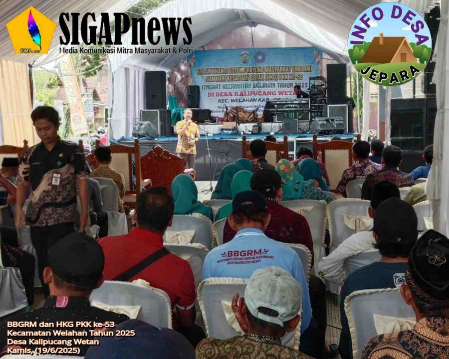 Desa Kalipucang Wetan Gelar BBGRM dan HKG PKK ke-53 Kecamatan Welahan Tahun 2025