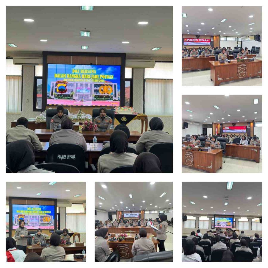 Doa Bersama Warnai HUT Polwan Ke-77 Polres Jepara