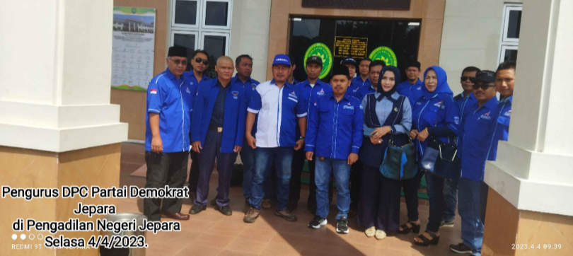 DPC Demokrat Jepara Layangkan Surat Perlindungan Hukum untuk AHY ke Pengadilan Negeri Jepara