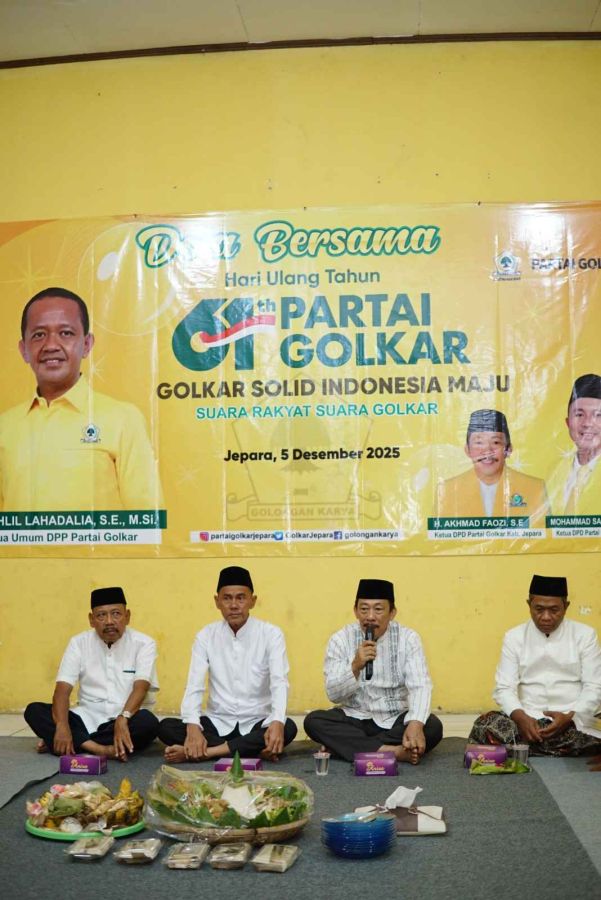DPD Partai Golkar Jepara Gelar Tasyakuran dan Doa Bersama dalam Rangka HUT Golkar ke-61