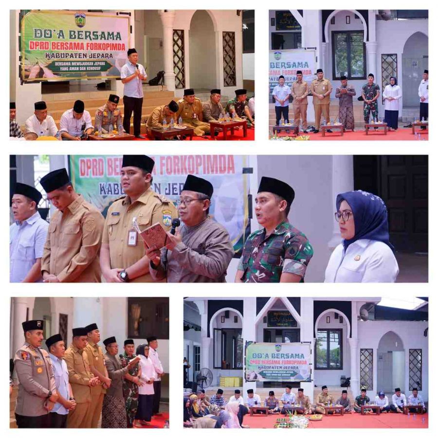 DPRD Jepara Gelar Do’a Bersama Forkopimda di Halaman Mushola, untuk Jepara Damai