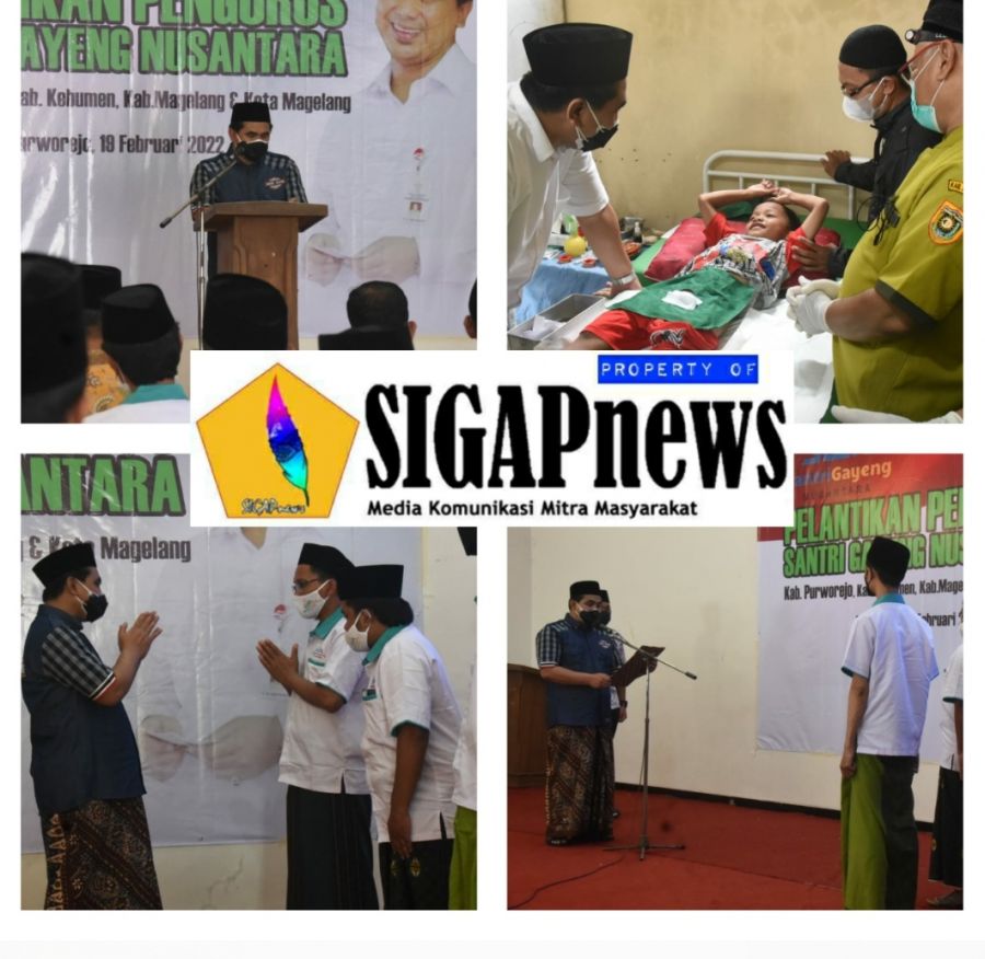 Gus Yasin Menghadiri Pelantikan Santri Gayeng Nusantara di Purworejo