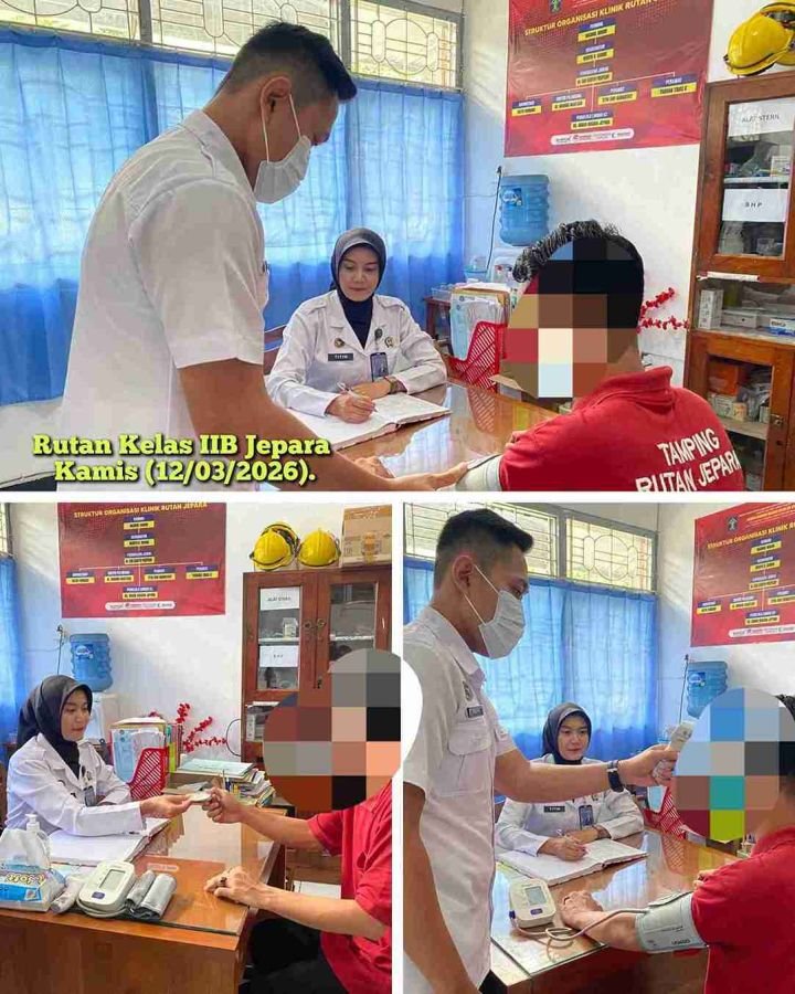 Jaga Kesehatan di Bulan Ramadan, Rutan Jepara Periksa Kondisi Warga Binaan Secara Rutin
