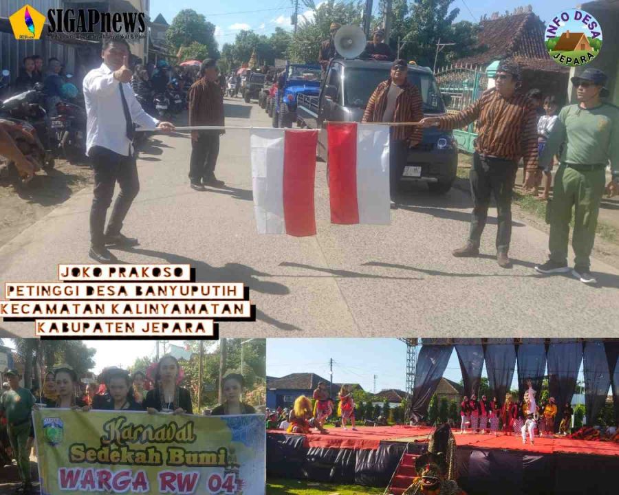 Joko Prakoso Membuka Karnaval Kirab Budaya Sedekah Bumi Desa Banyuputih 2025