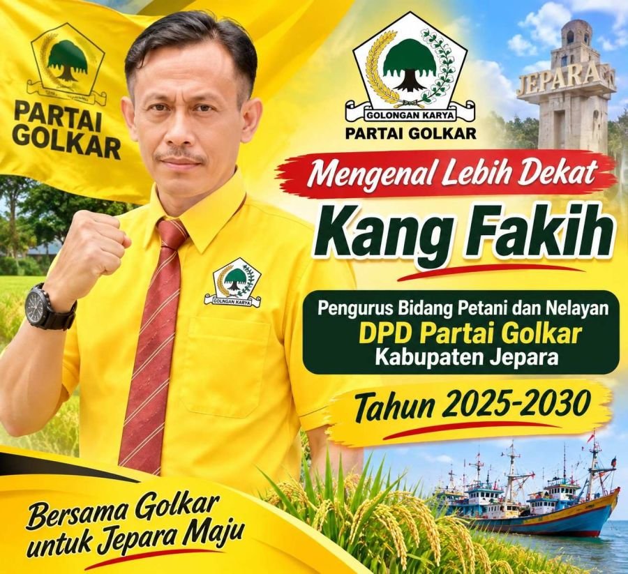 Kang Fakih Resmi Dipercaya Membidangi Pertanian dan Nelayan DPD Partai Golkar Jepara
