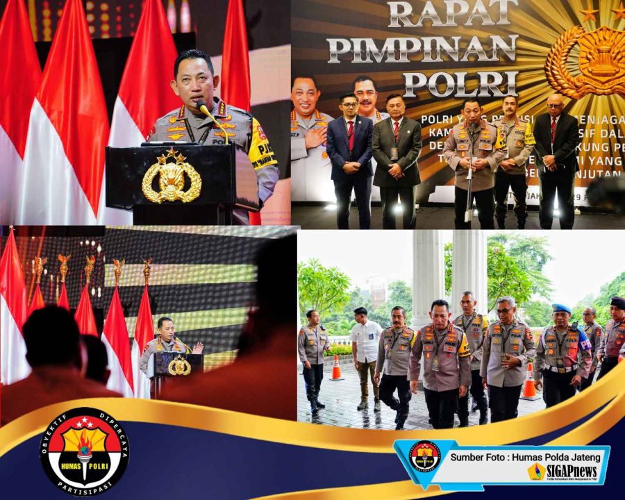 Kapolri Tekankan Persatuan-Kesatuan Modal Utama Wujudkan Indonesia Emas 2045 di Rapim Polri