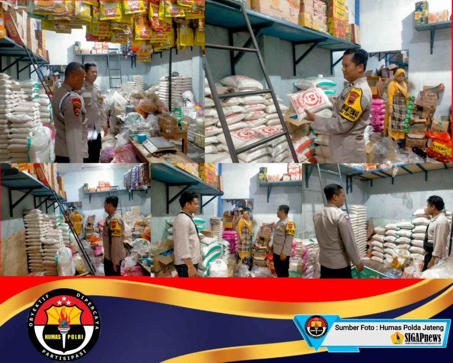 Kapolsek Cepogo Monitoring Persediaan dan Harga Beras Serta Ajak Pedagang Bersikap Tanggap