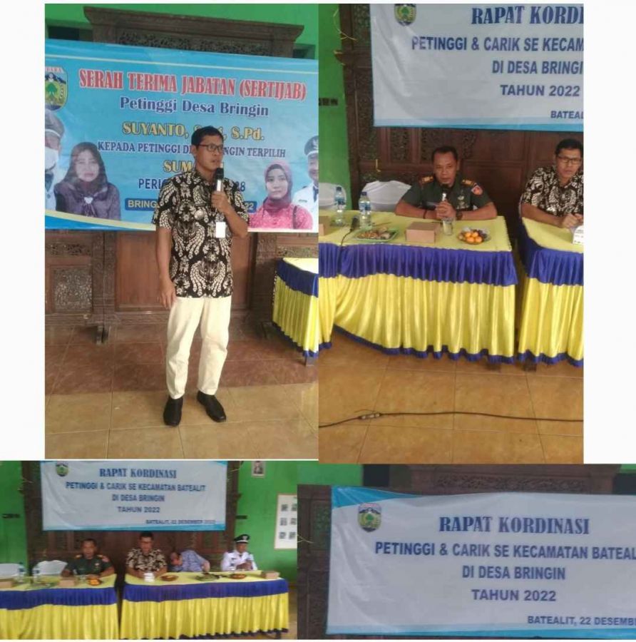 Kecamatan Batealit Gelar Rapat Koordinasi Petinggi dan Carik Tahun 2022