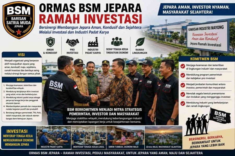 Kedatangan Tim Monev Bakesbangpol, Tunjukkan Visi dan Misi Ormas BSM yang Pro Investasi
