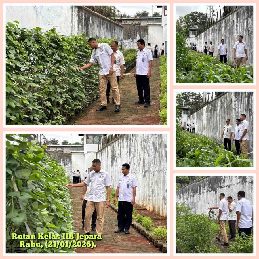 Kepala Rutan Jepara Lakukan Kontrol Langsung Area Branggang