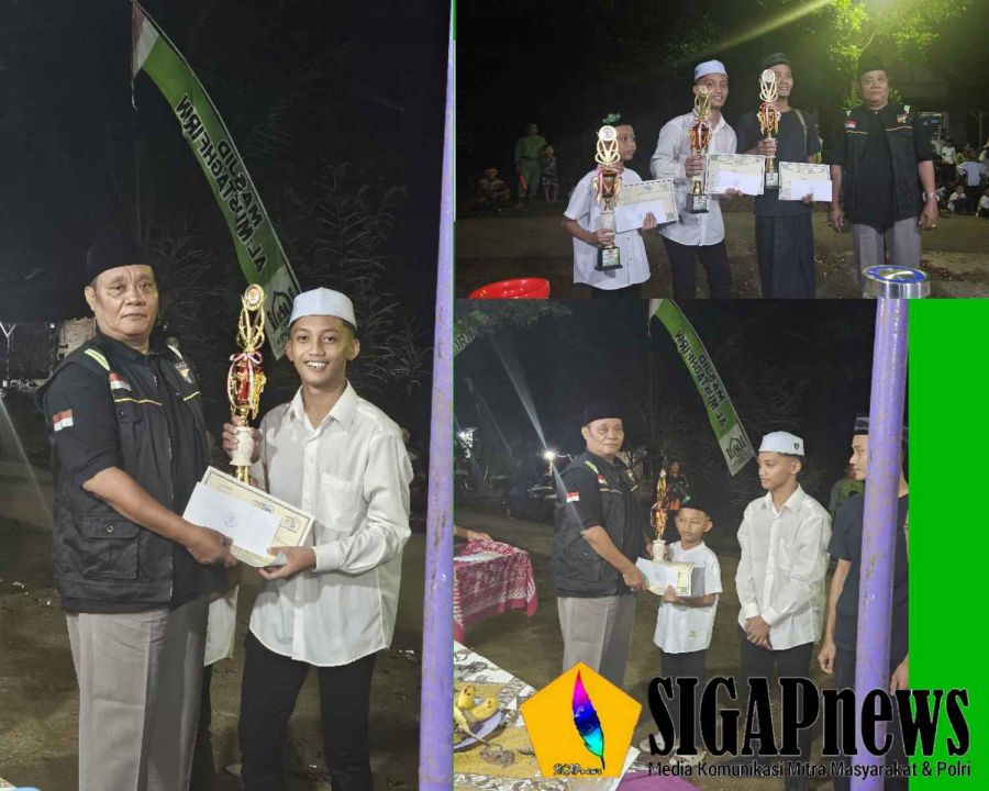 Keramaian Takbir Keliling Warga Desa Kecapi Menyambut Malam Hari Raya Idul Fitri 1445 H