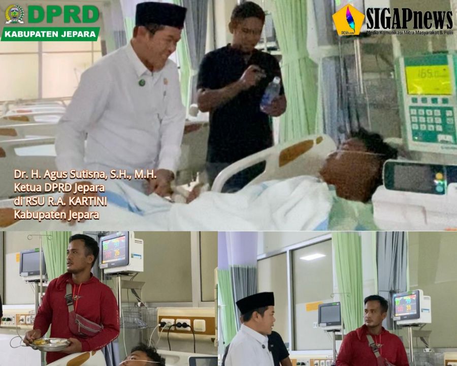 Ketua DPRD Jepara, Bantu Pengobatan, Sholeh Pelajar Desa Karimunjawa yang Terserang DB