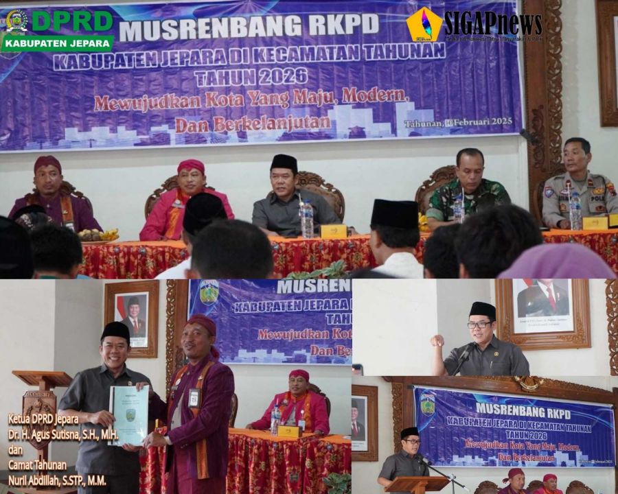 Ketua DPRD Jepara Hadiri Musrebangcam Ajak Para Petinggi Fokus Pembangunan Infrastruktur Pelayanan