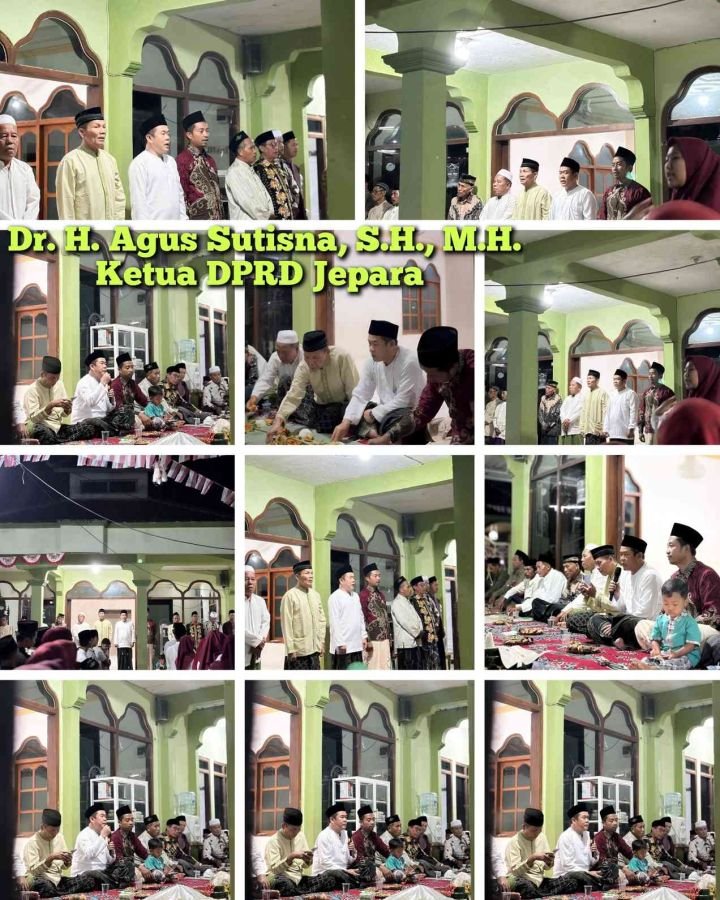 Ketua DPRD Jepara Makan Bersama Beralaskan Daun dan Doa untuk Indonesia