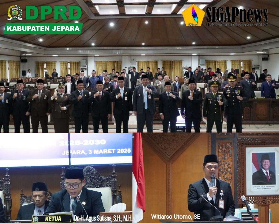 Ketua DPRD Jepara Pimpin Langsung Rapat Paripurna Pidato Perdana Bupati Jepara
