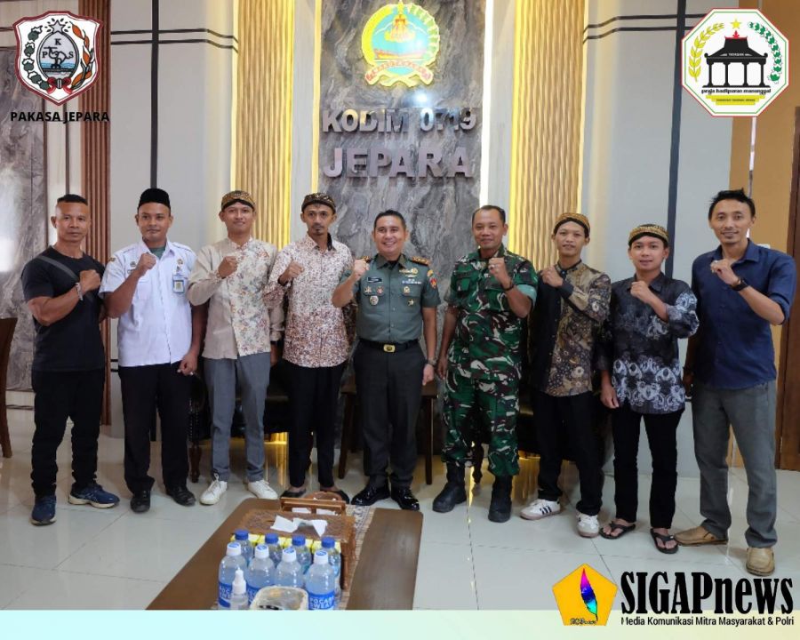 Kodim 0719/Jepara Terima Audiensi dari Yayasan Praja Hadipuran Manunggal