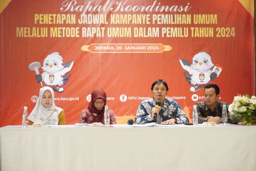 KPU Jepara Gelar Rapat Koordinasi Kampanye Damai dan Aman