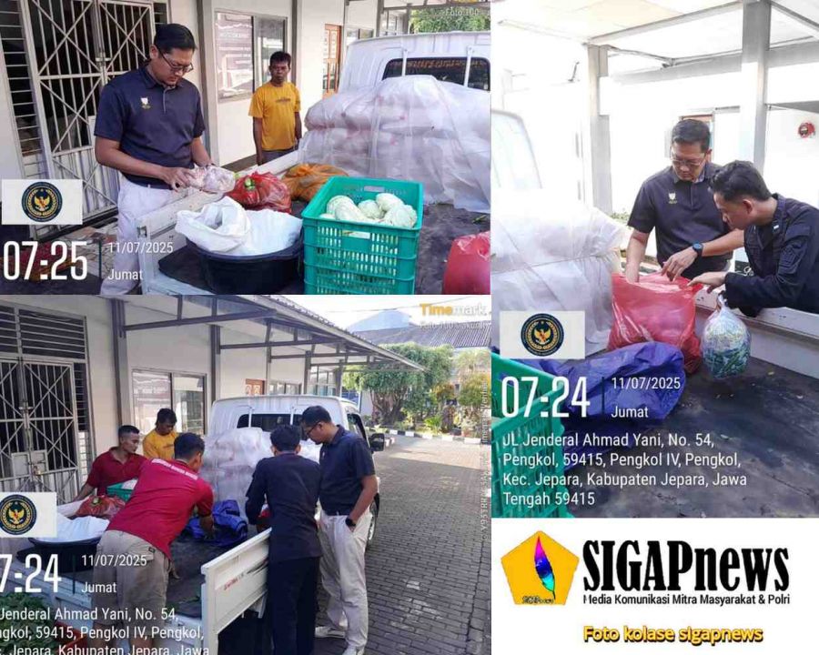 Kualitas Makanan Warga Binaan Terjamin, Kepala Rutan Jepara Lakukan Kontrol Bahan Makanan