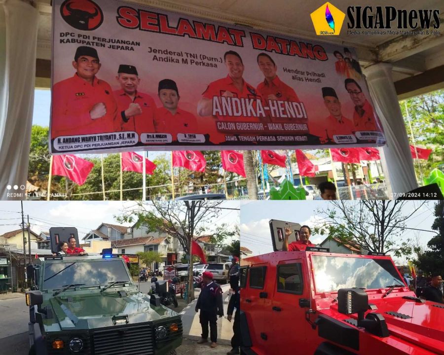Paslon Cagub-Cawagub Jateng Hadiri Rakercabsus PDIP Jepara Dalam Rangka Pemenangan Pilkada 2024
