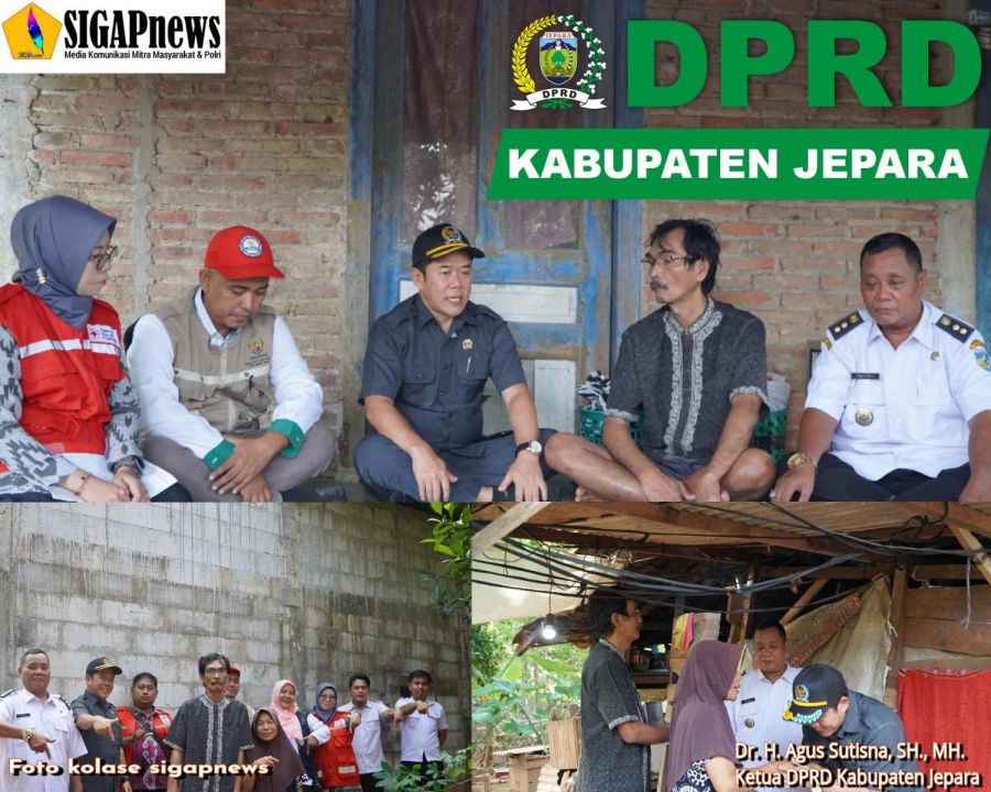 Peduli Sesama, Ketua DPRD Jepara Tanggapi Cepat Aduan Rumah Tak Layak Huni