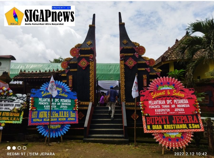 Pelantikan DPC Petanesia Jepara di Pura Dharma Loka di Desa Plajan