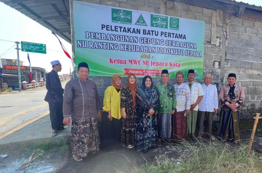 Peletakan Batu Pertama Gedung NU Ranting Jobokuto, Wujud Perjuangan dan Harapan Bersama