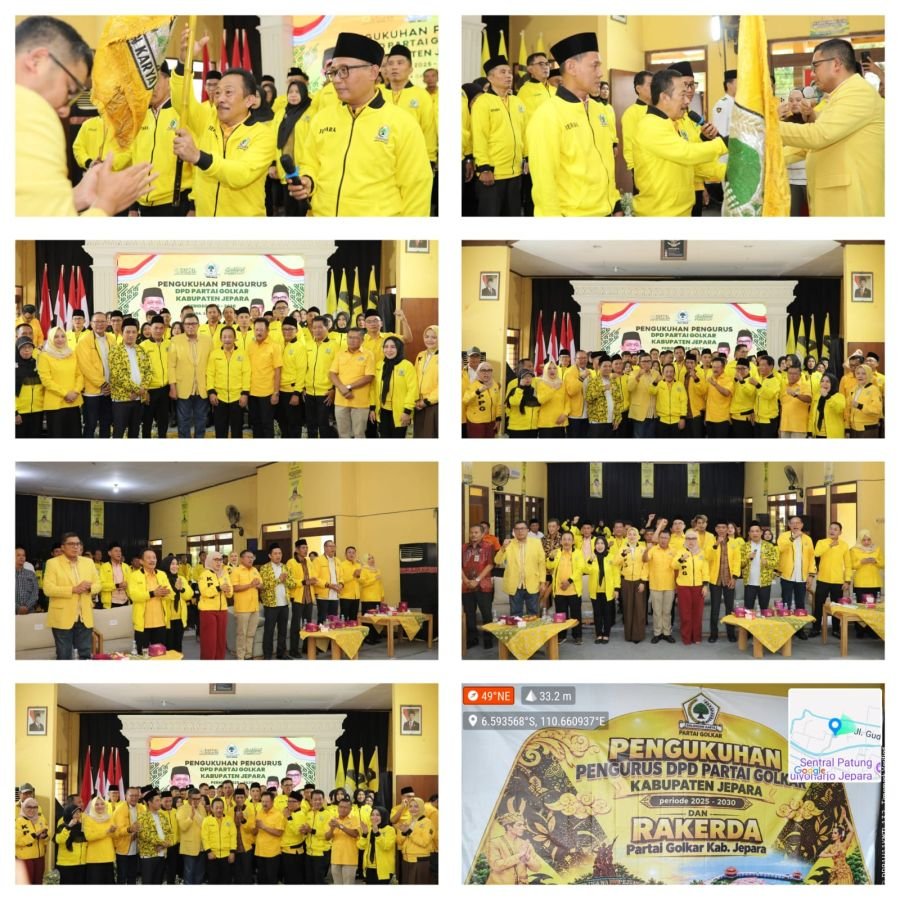 Pengukuhan Pengurus DPD Partai Golkar Jepara Periode 2025–2030 dan Rakerda