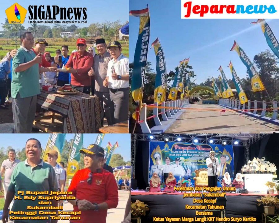Peresmian dan Pengajian Umum Jembatan Sukambali di Desa Kecapi, Terinspirasi dari Nama Petinggi