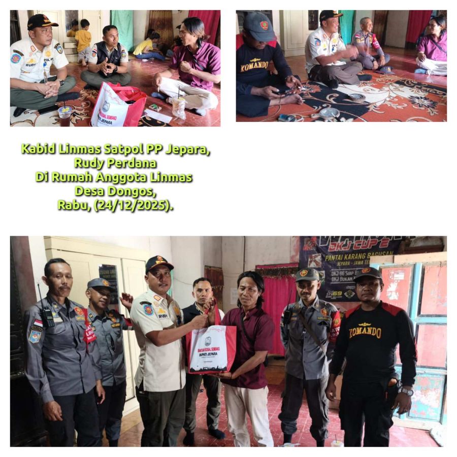 Perintahkan Anggota Beri Dukungan Moril kepada Linmas Desa Dongos Korban Pemukulan