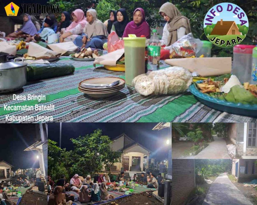 Petinggi dan Warga Desa Bringin Tasyakuran Jalan Rabat Beton yang Lama Dinantikan 