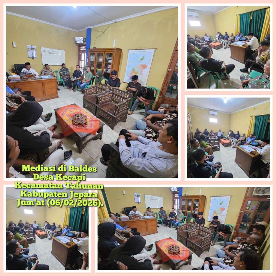 Petinggi Desa Kecapi Pimpin Mediasi Perkara Dugaan Tawuran dan Pengeroyokan di Balai Desa