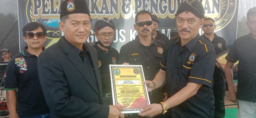 PK (Pengurus Kecamatan) Mlonggo DPC Lindu Aji Jepara Masa Bakti 2022-2027 Resmi Dilantik