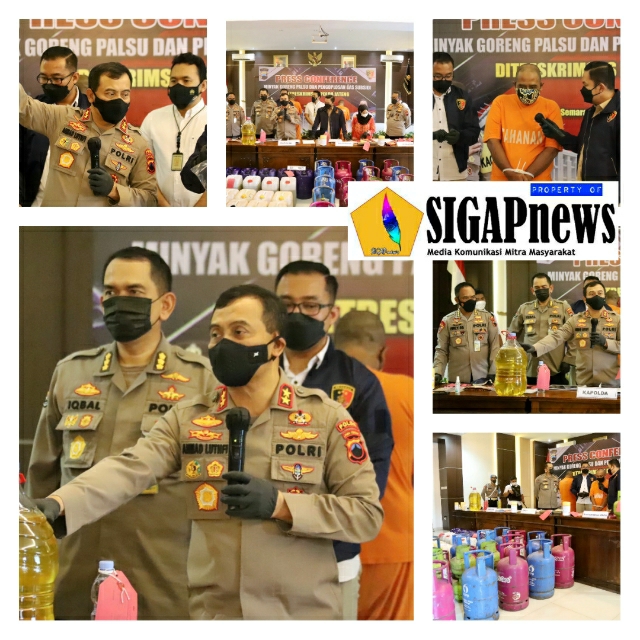Polda Jateng Ungkap Pemalsuan Minyak Goreng dan Penyalahgunaan Gas LPG