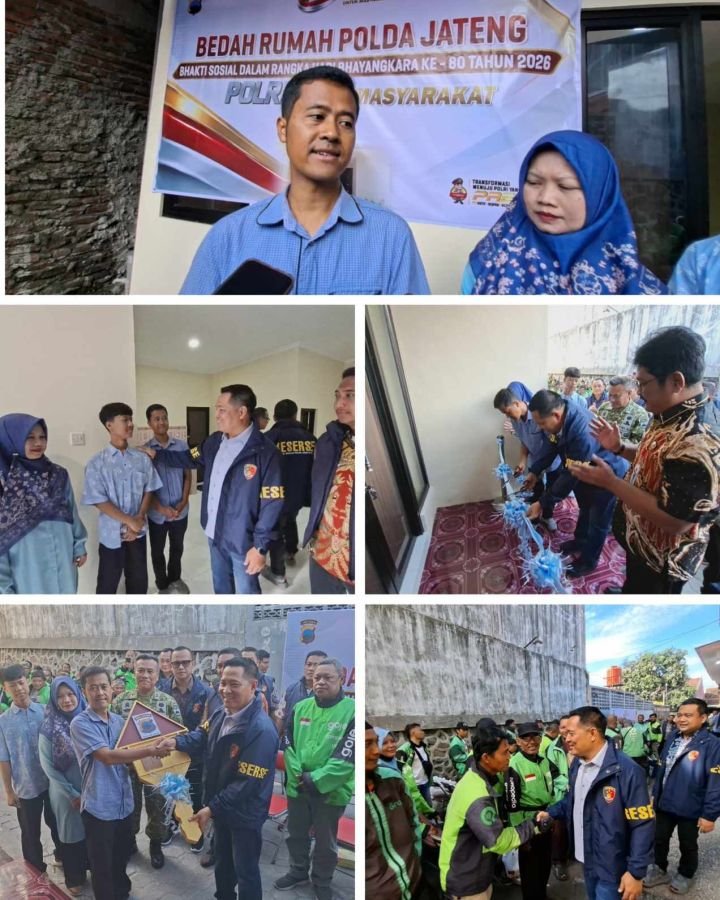 Polda Jateng Wujudkan Kepedulian Lewat Bedah Rumah Korban Kebakaran di Semarang
