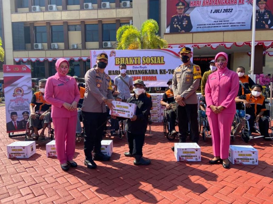 Polres Jepara Gelar Kegiatan Baksos Dalam Peringatan Hari Bhayangkara ke-76