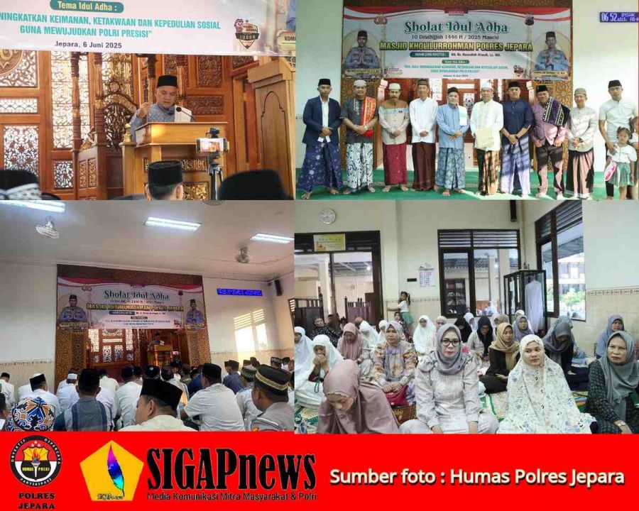 Polres Jepara Gelar Salat Hari Raya Idul Adha 1446 H