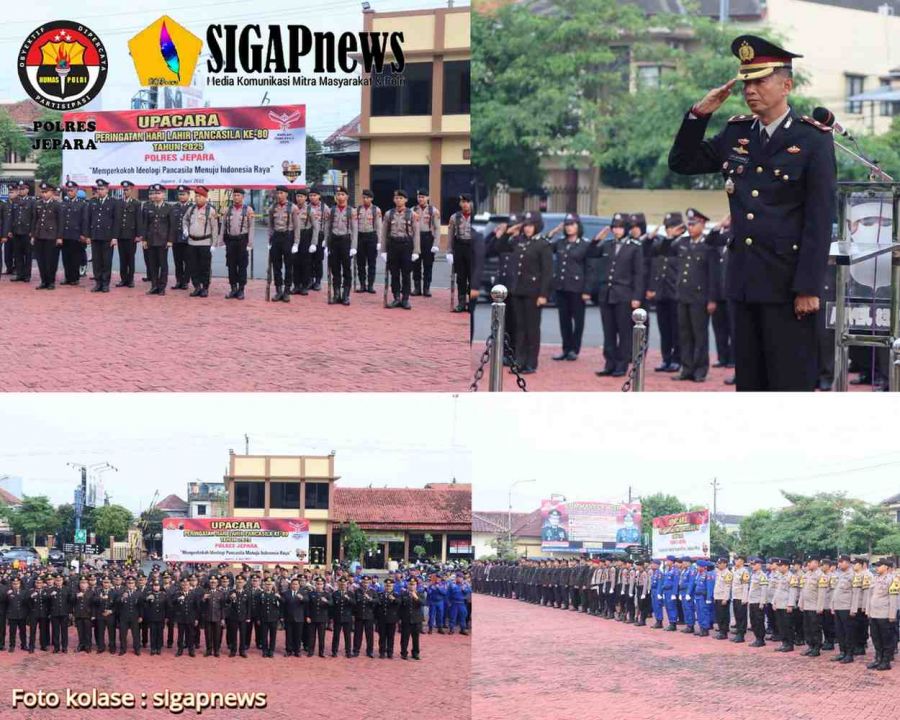 Polres Jepara Gelar Upacara Peringati Hari Lahir Pancasila Tahun 2025